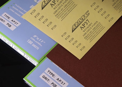 AP37Y Schleifpapier gelb