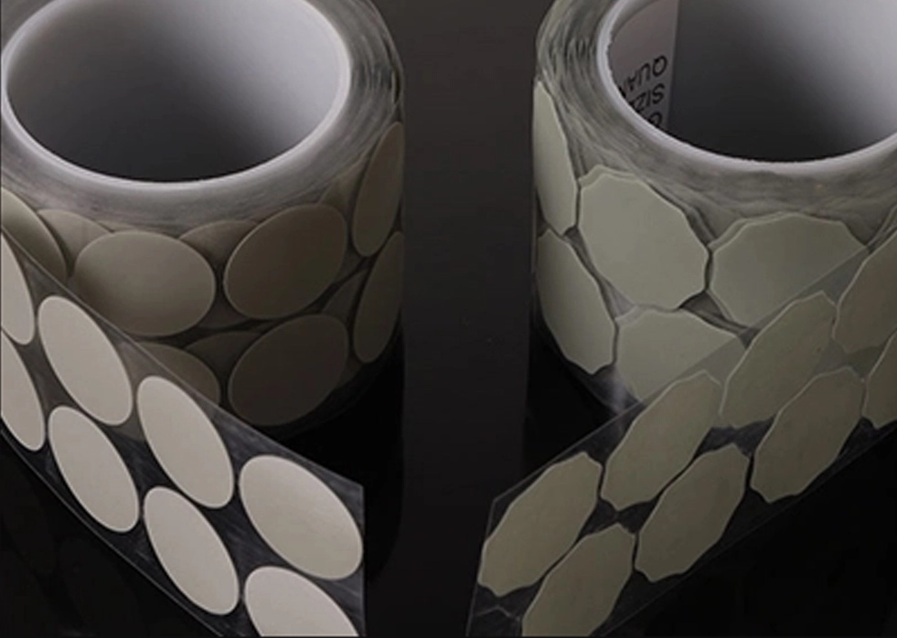 Anwendung des Pyramiden-Schleif films